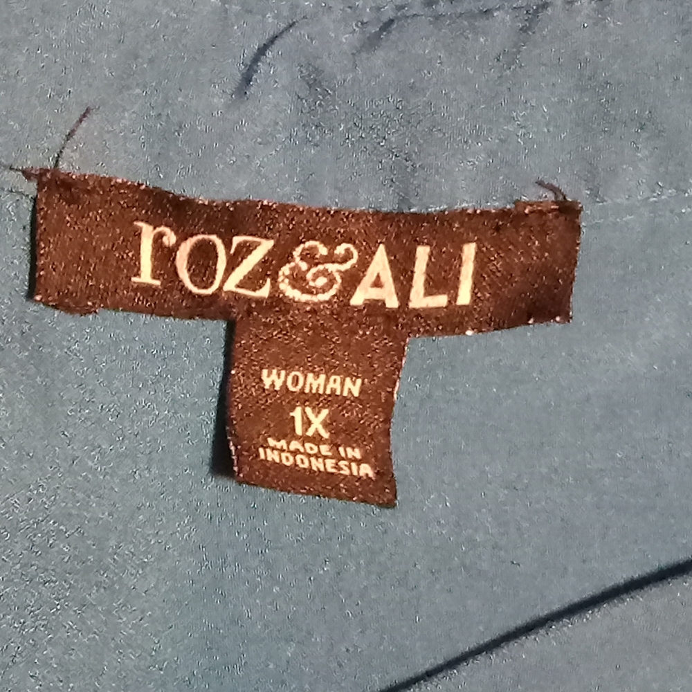 🛍️ BUNDLE ONLY 🛍️Roz & Ali Teal Button Down Shirt - Picture 5 of 7